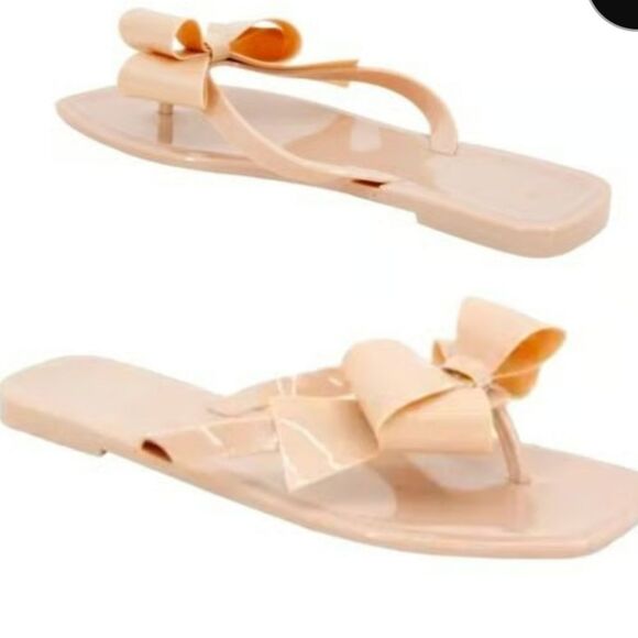 BRAND NEW GCBGENERATION LIMA BOWNOT DESIGN SLIP ON SANDALS - Picture 1 of 16